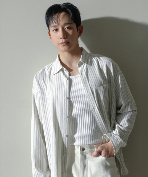 100% Cotton 30s Sercarike Stripe Oversized Shirt