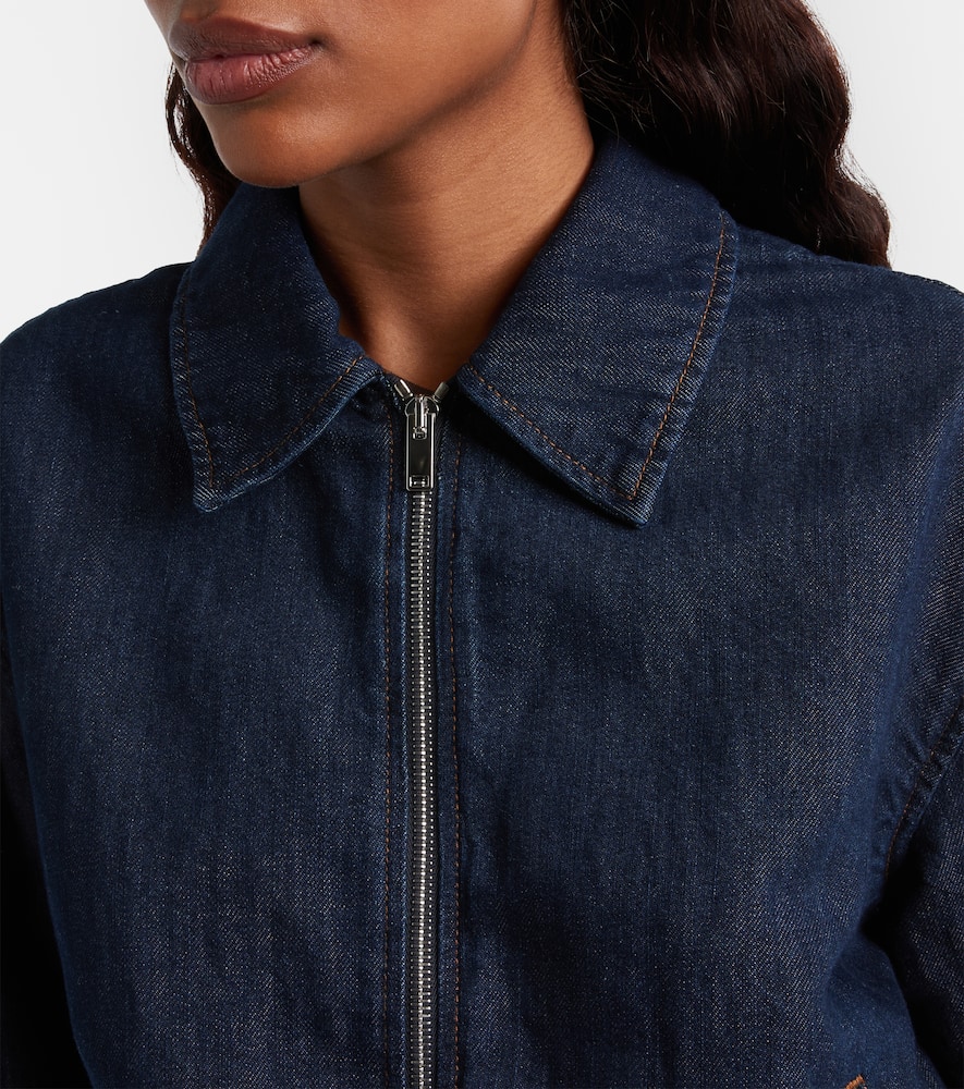 Denim bomber jacket