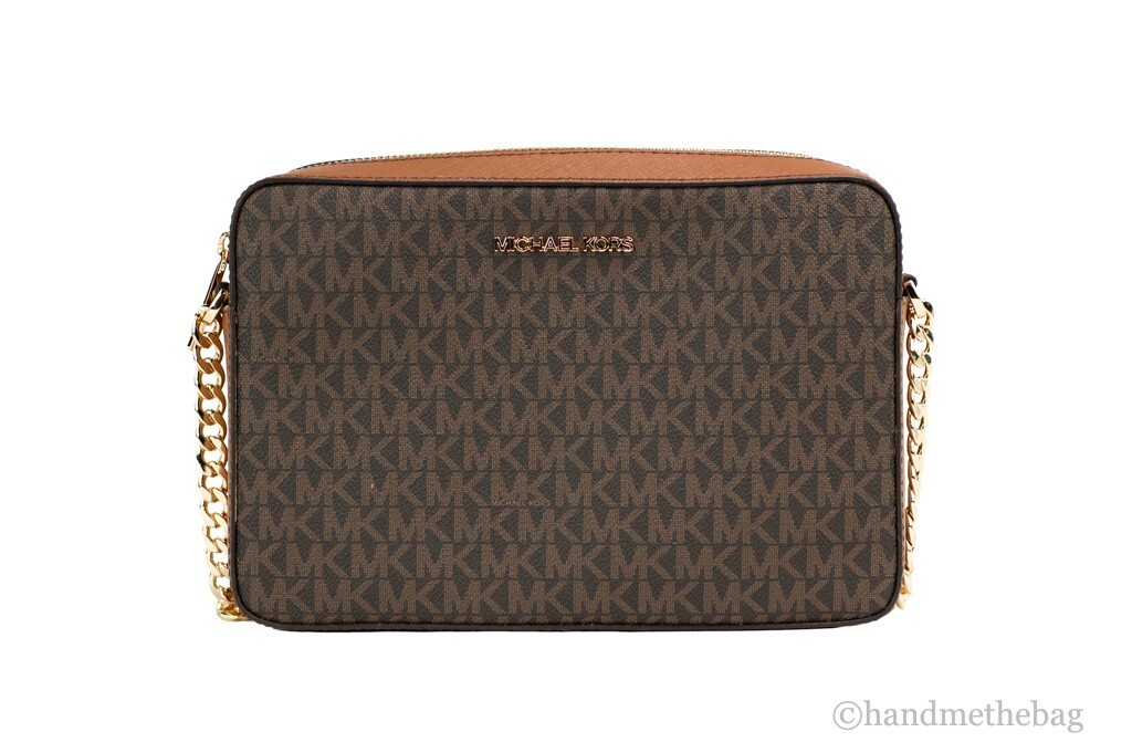 Michael Kors Michael Kors East West Crossbody Bag Brown Women's SIgnature