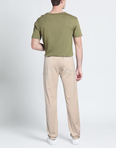 Barmas Man Jeans Beige Size 42 Cotton, Elastane
