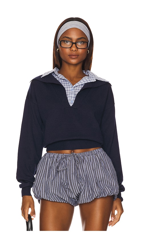 LIONESS Racquet Club Knit in Navy. -  XXS also in L, M, S, XL