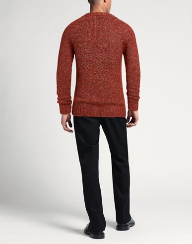 Man Sweater Brick Size L Virgin Wool, Polyester, Polyamide, Polyacrylic