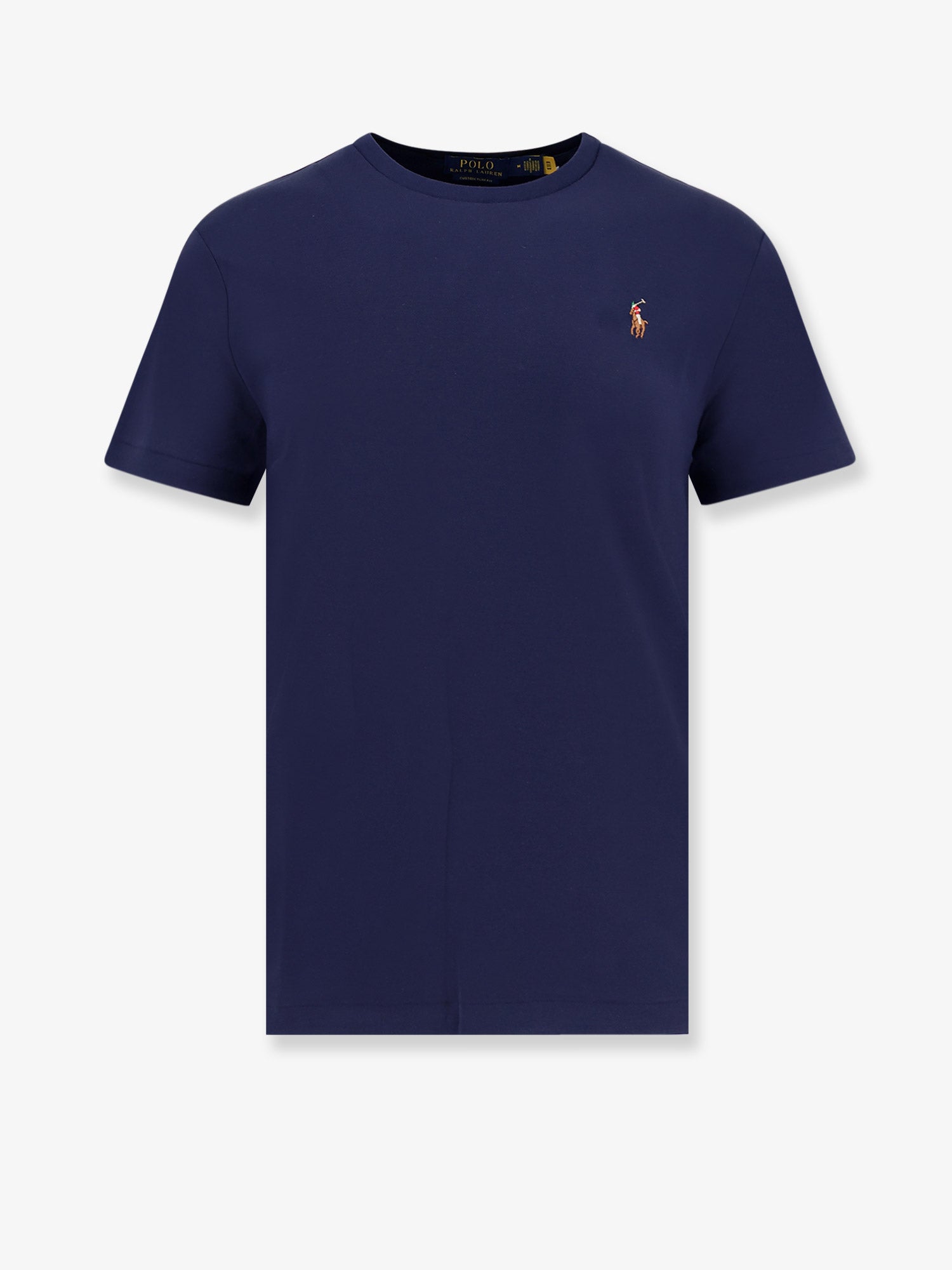 Logo-Embroidered Cotton T-Shirt — Navy