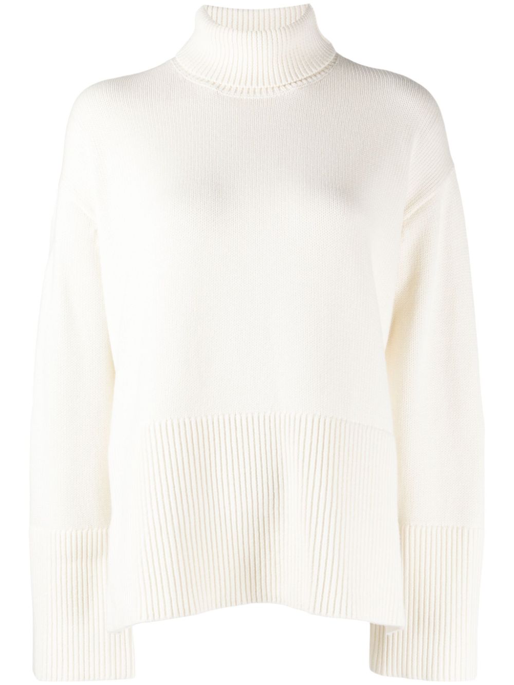 Yvonne roll-neck jumper - White