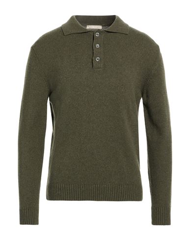 Man Sweater Military green Size S Cashmere