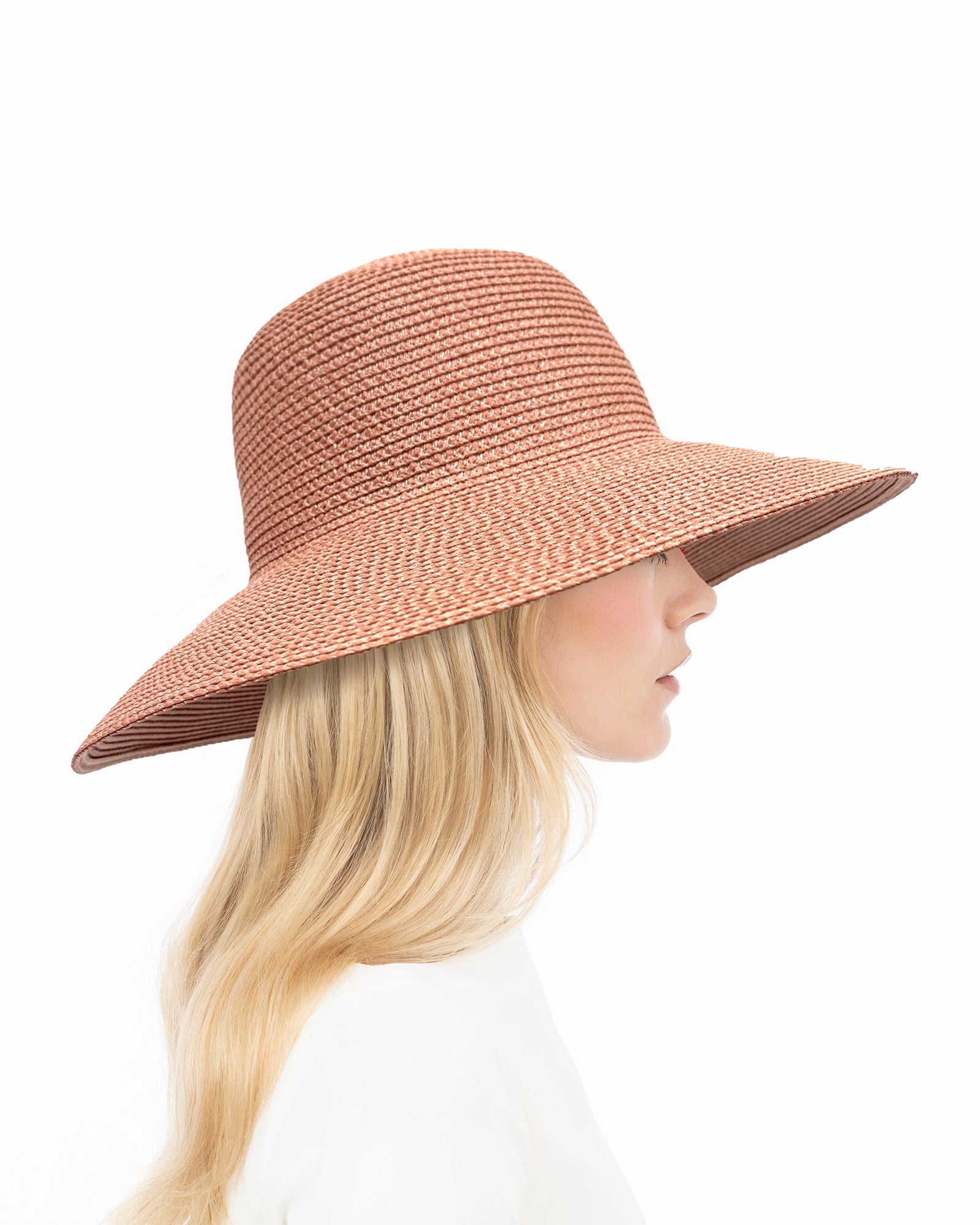 Women's Taupe Squishee Straw Hat