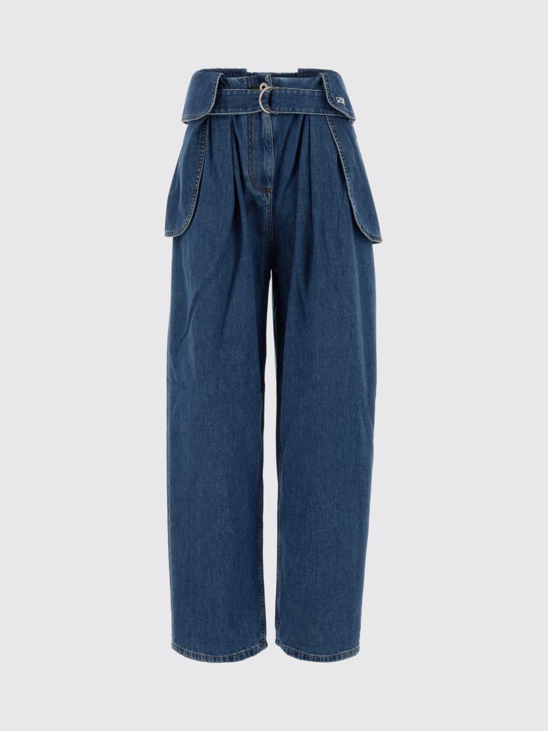 Jeans Woman color Gnawed Blue