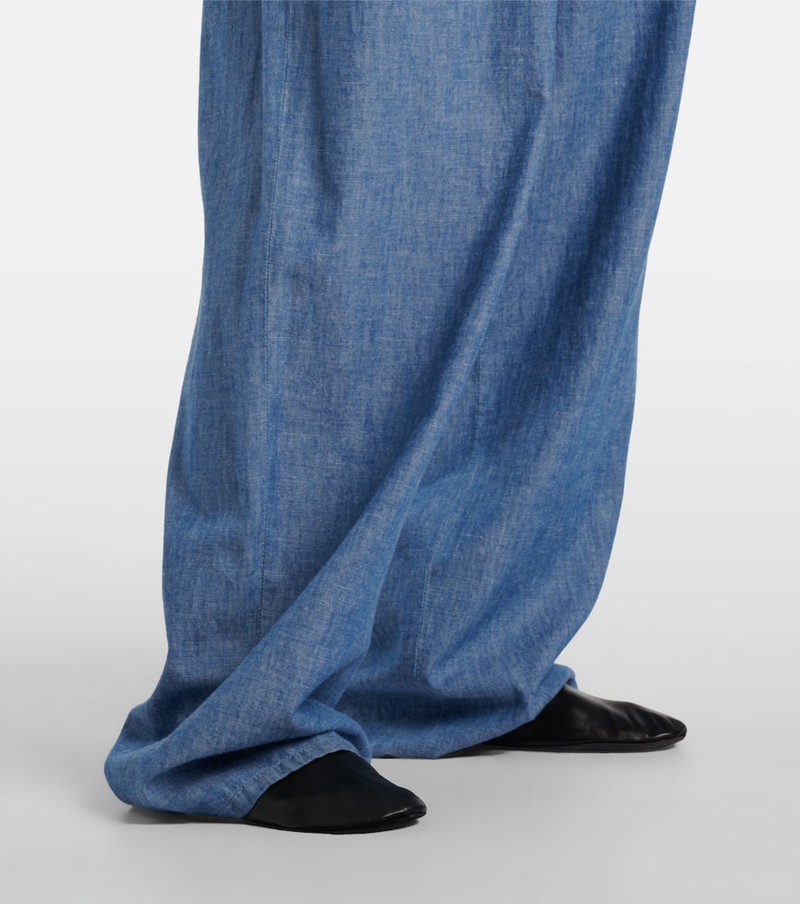 Rufos twill wide-leg pants