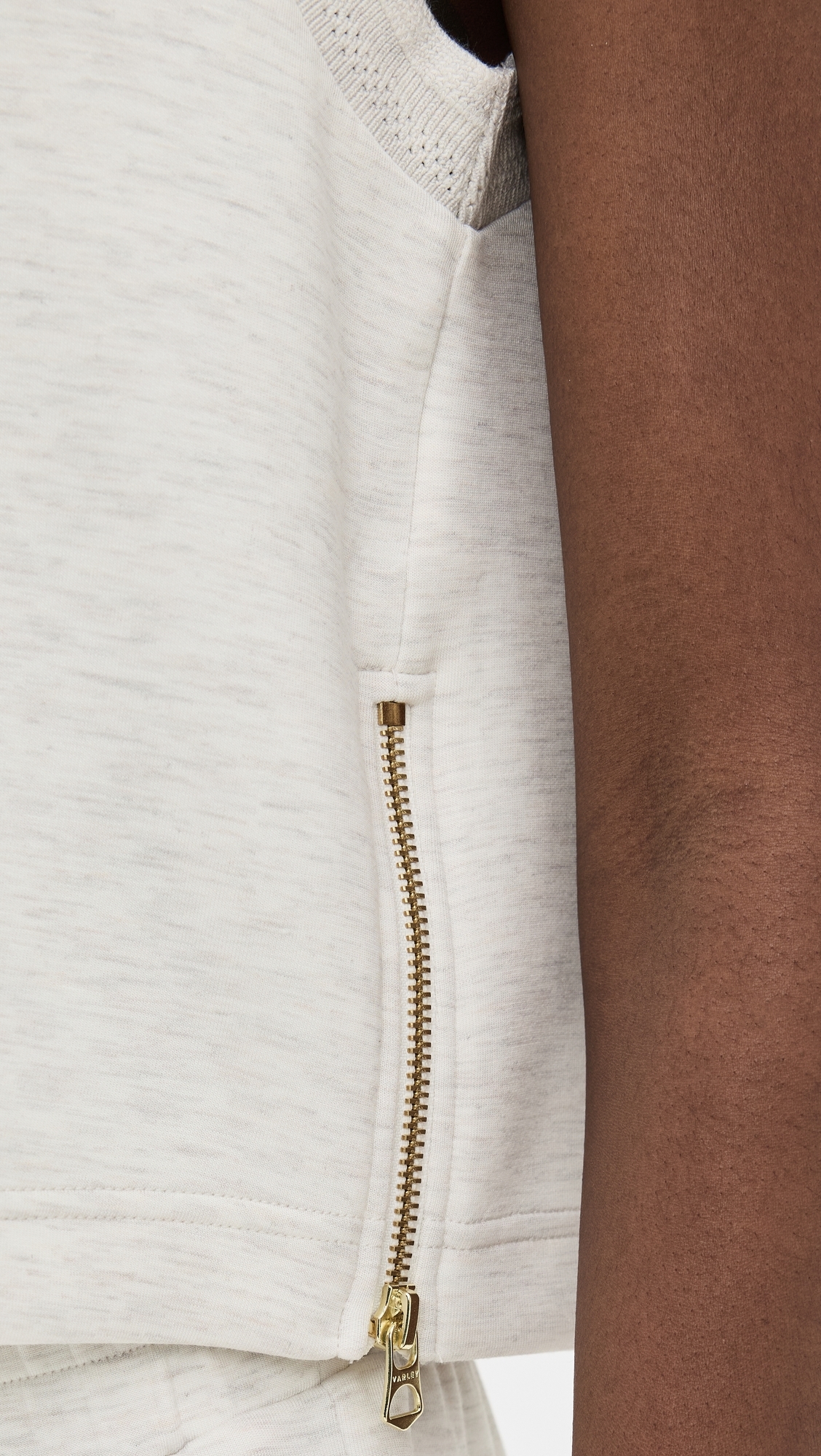 Shea Crop Tank Ivory Marl