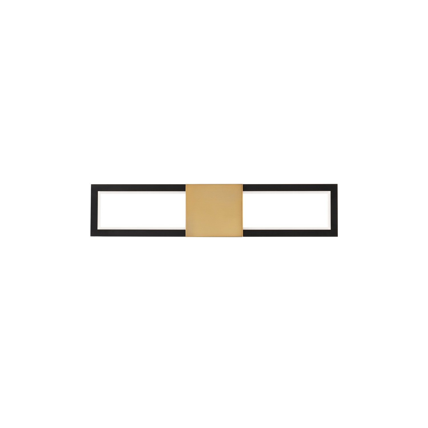 Black Aged Brass LED Bathroom Vanity Light from the Peekaboo Collection