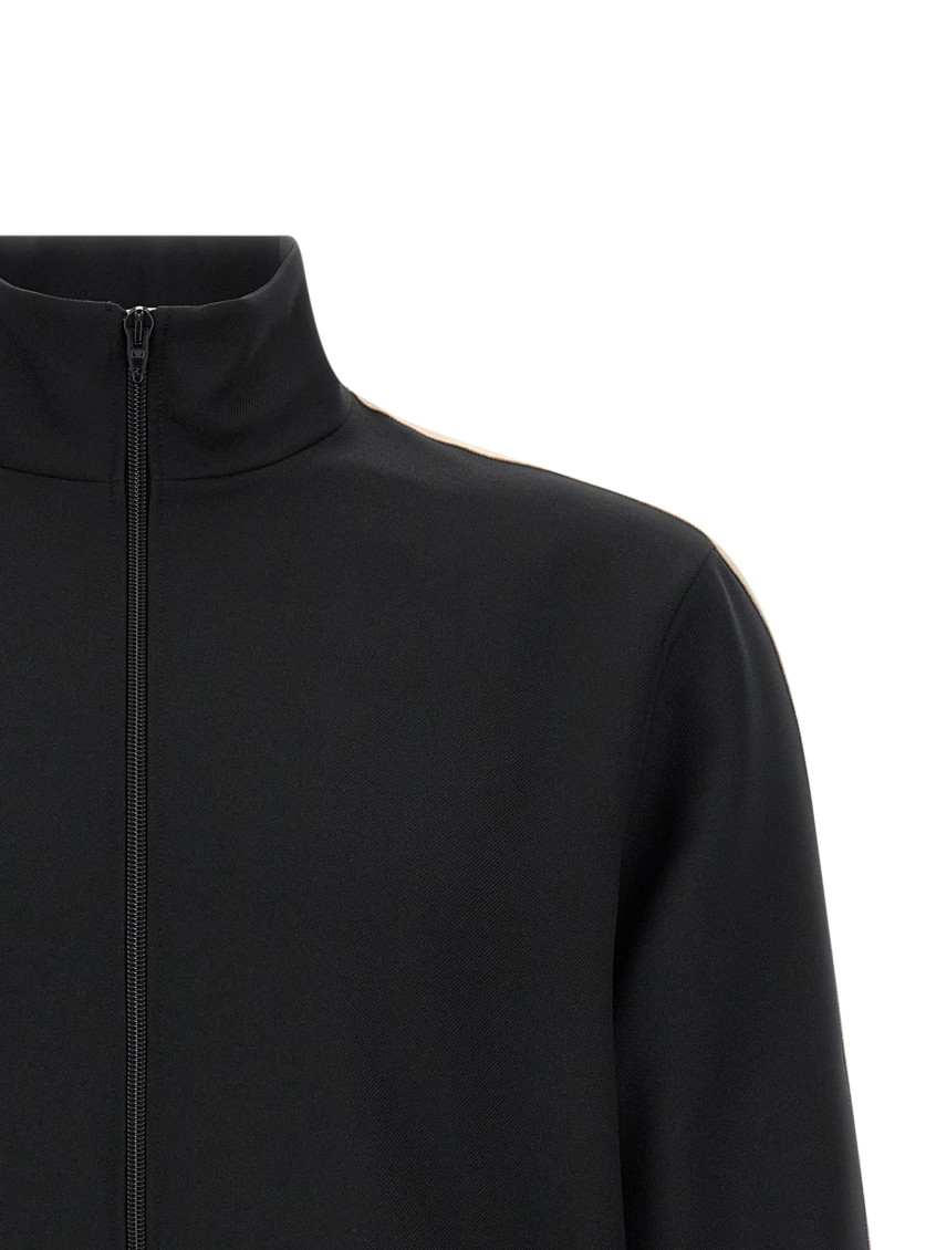 Black Solid Turtle Neck Sweatshirt