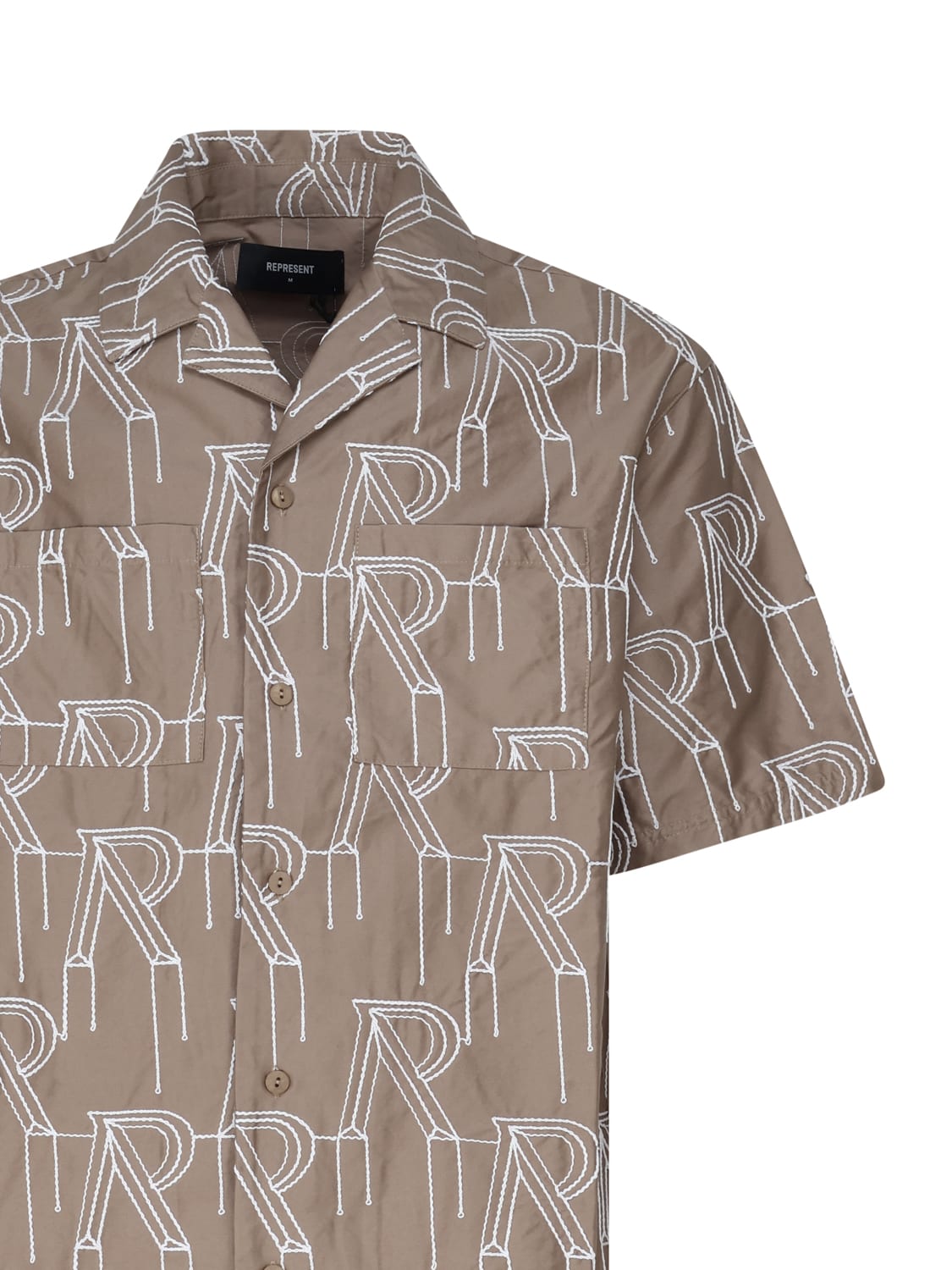 Oversized Shirt With All-over Logo
