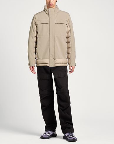 Man Puffer Sage green Size 40 Polyester, Elastane
