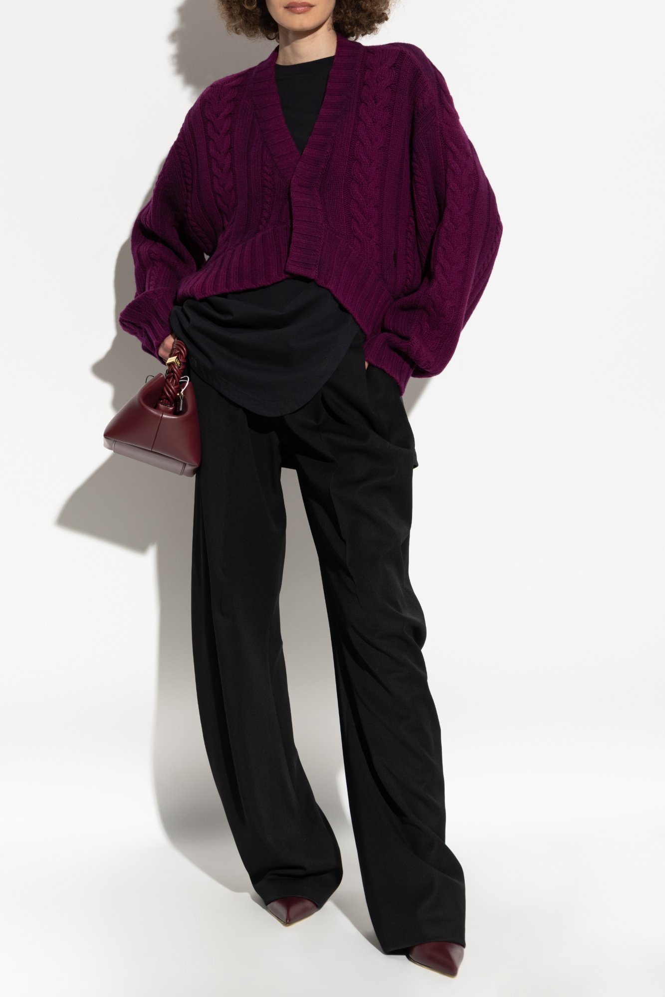 Wool Sweater, Women's, Purple