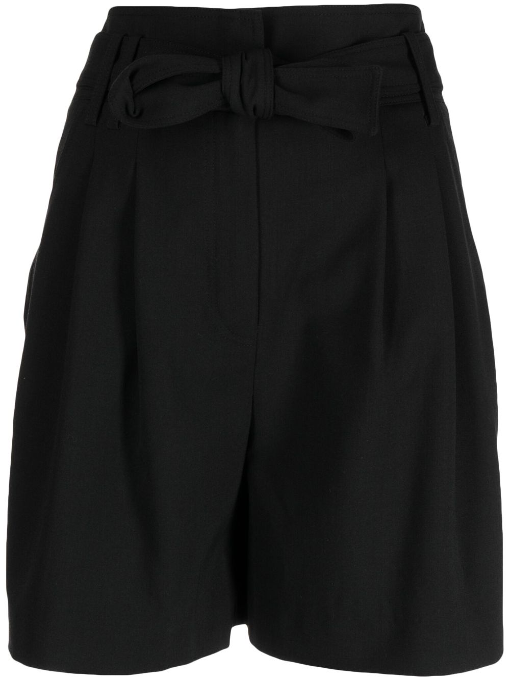 Belted high-waisted shorts - NOIRN01