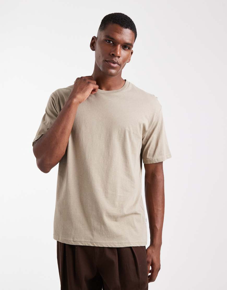 Oversized t-shirt in beige-Neutral