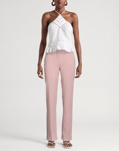 Woman Pants Antique rose Size 4 Viscose, Elastane, Polyester