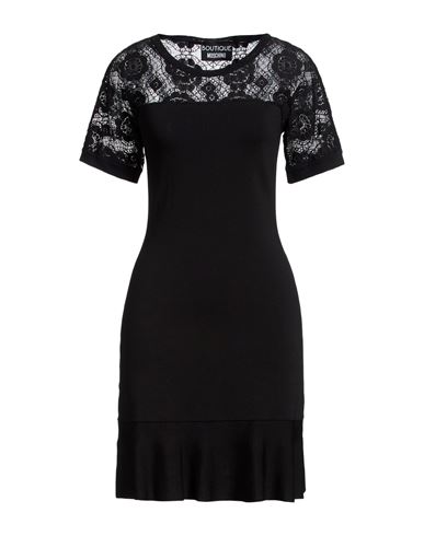 Woman Mini dress Black Size 10 Viscose, Polyamide