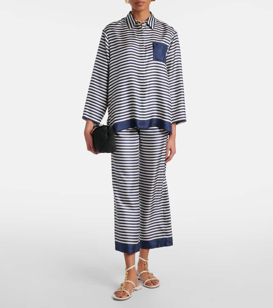 Maya striped silk shirt