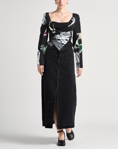 Woman Top Black Size 6 Polyester