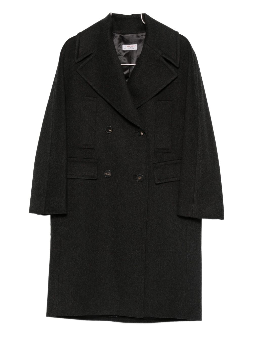 Wool double-breasted coat