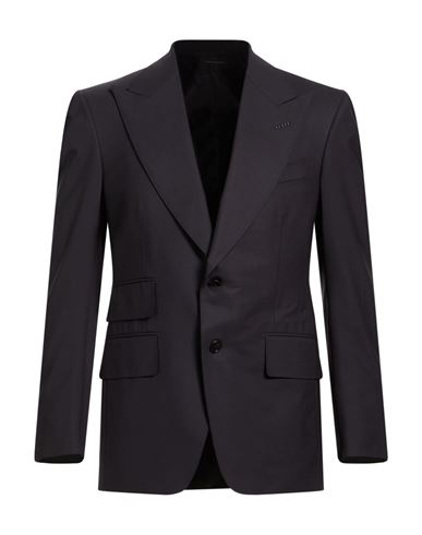 Man Blazer Midnight blue Size 42 Wool, Elastane