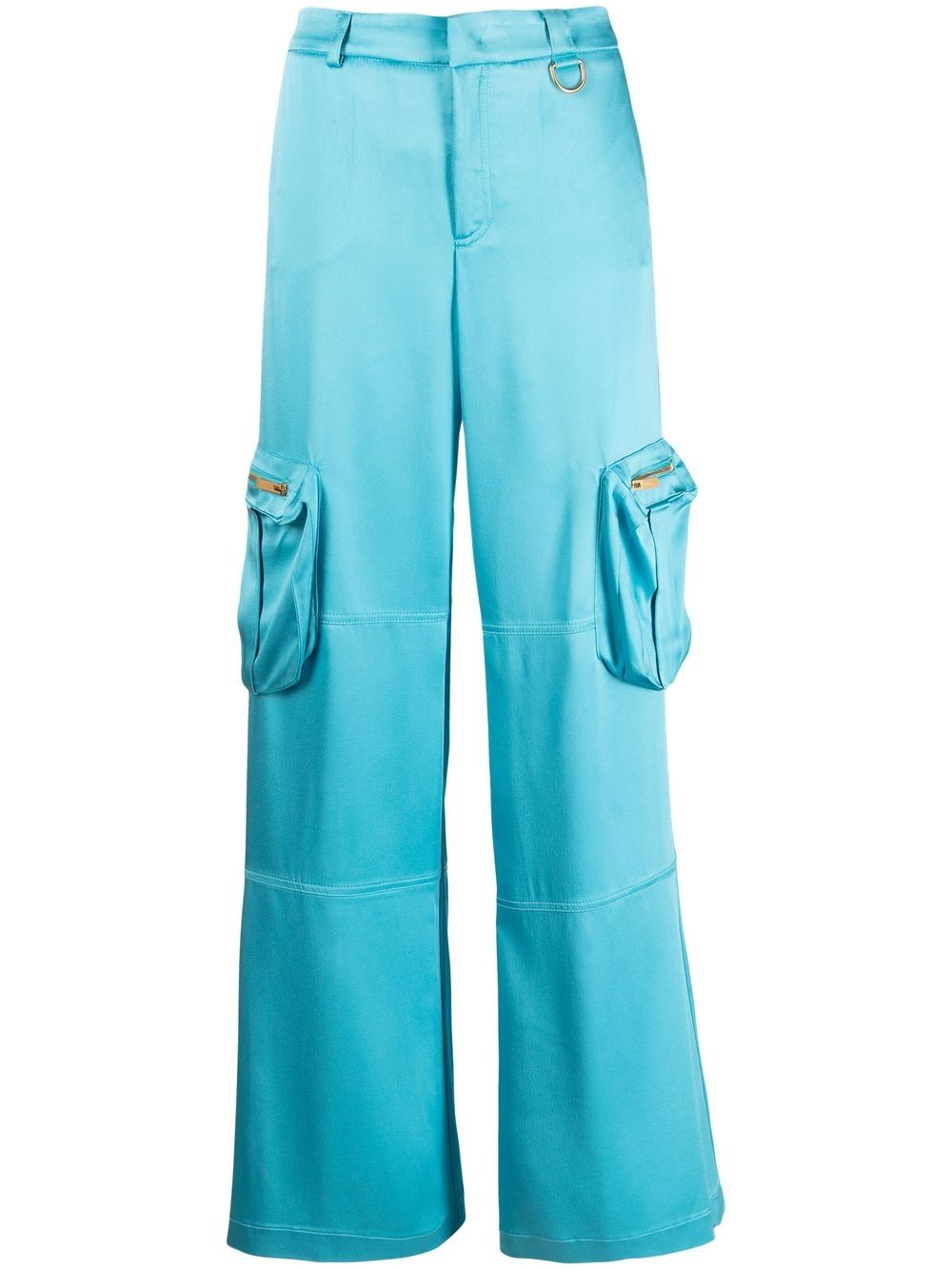 Wide-leg cargo trousers - Black