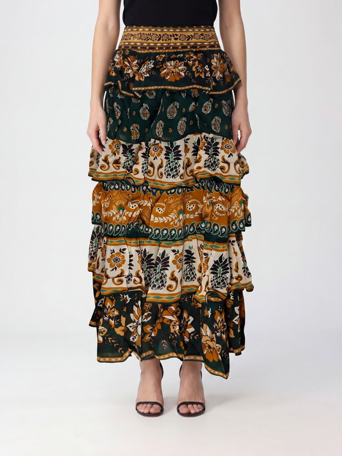 Skirt Woman color Green