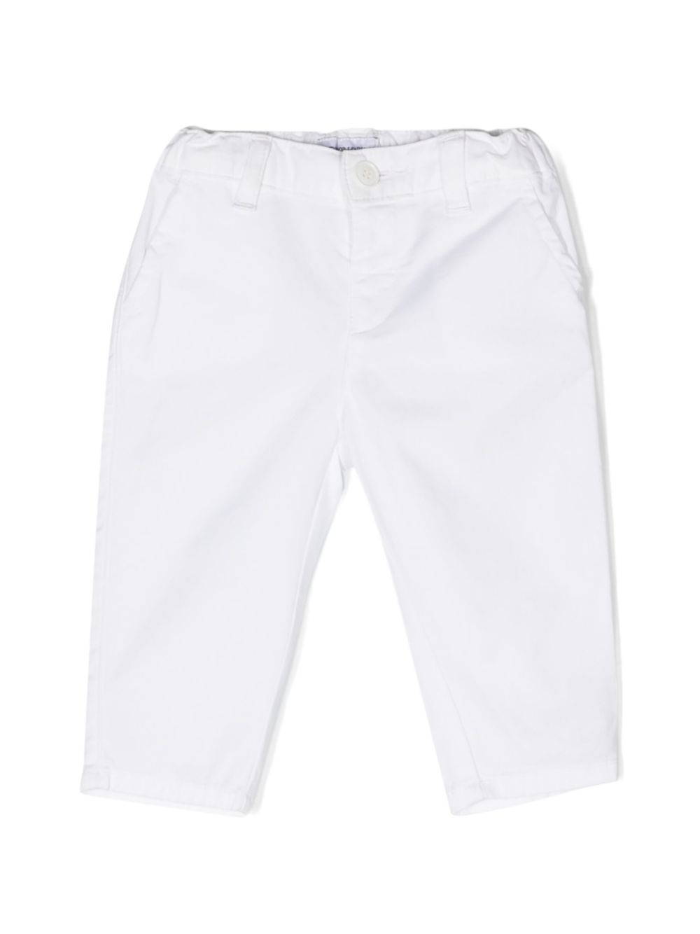 Mid-rise tapered trousers - White