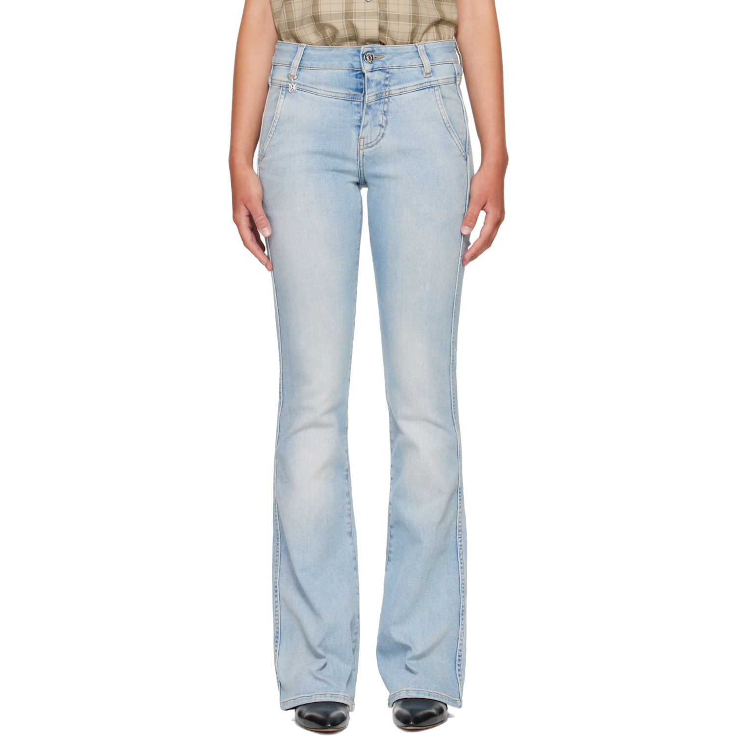 Blue Skinny Flare Jeans