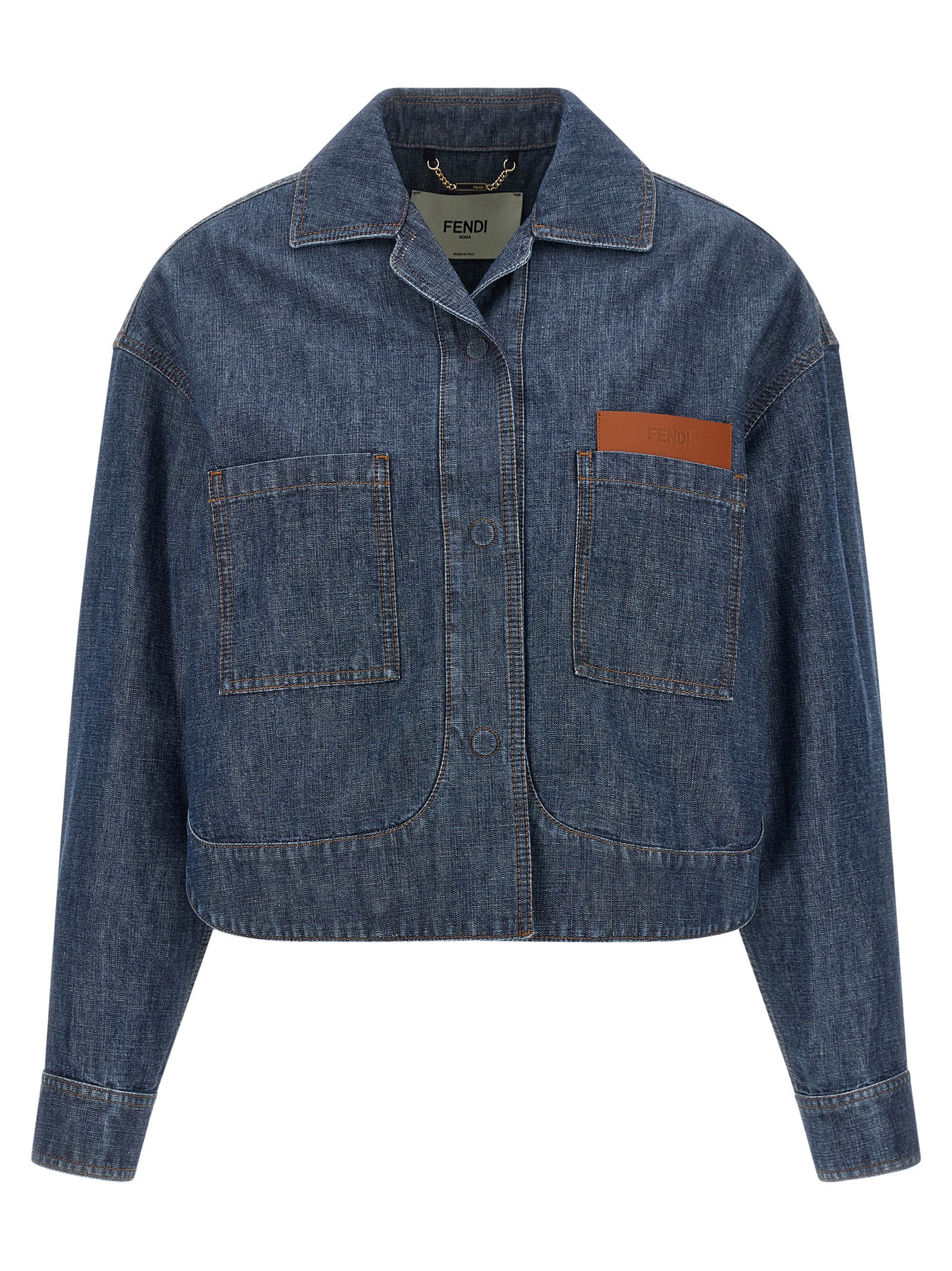 Chambray Denim Jacket — Navy