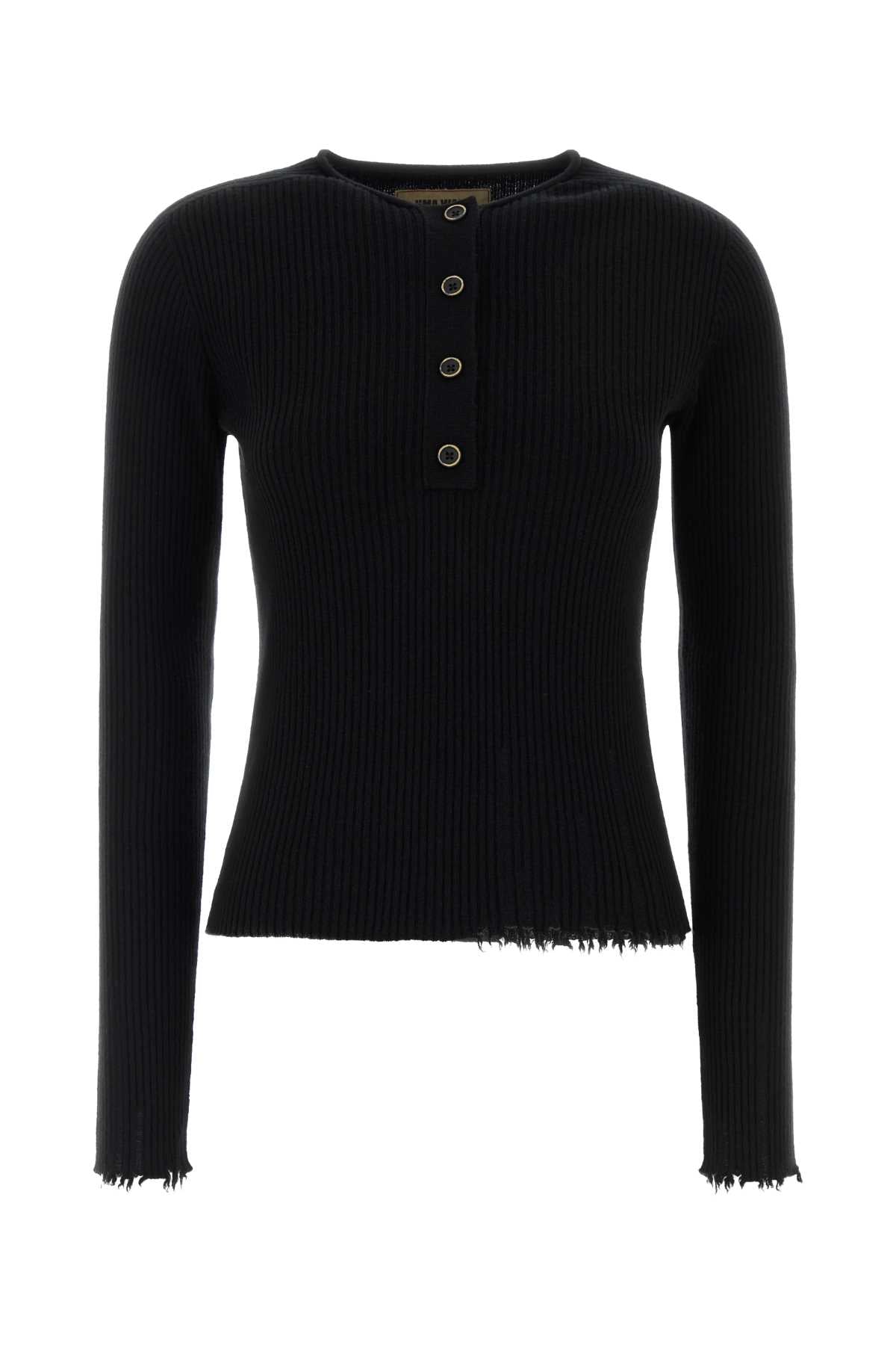 Henley Sweater — Black