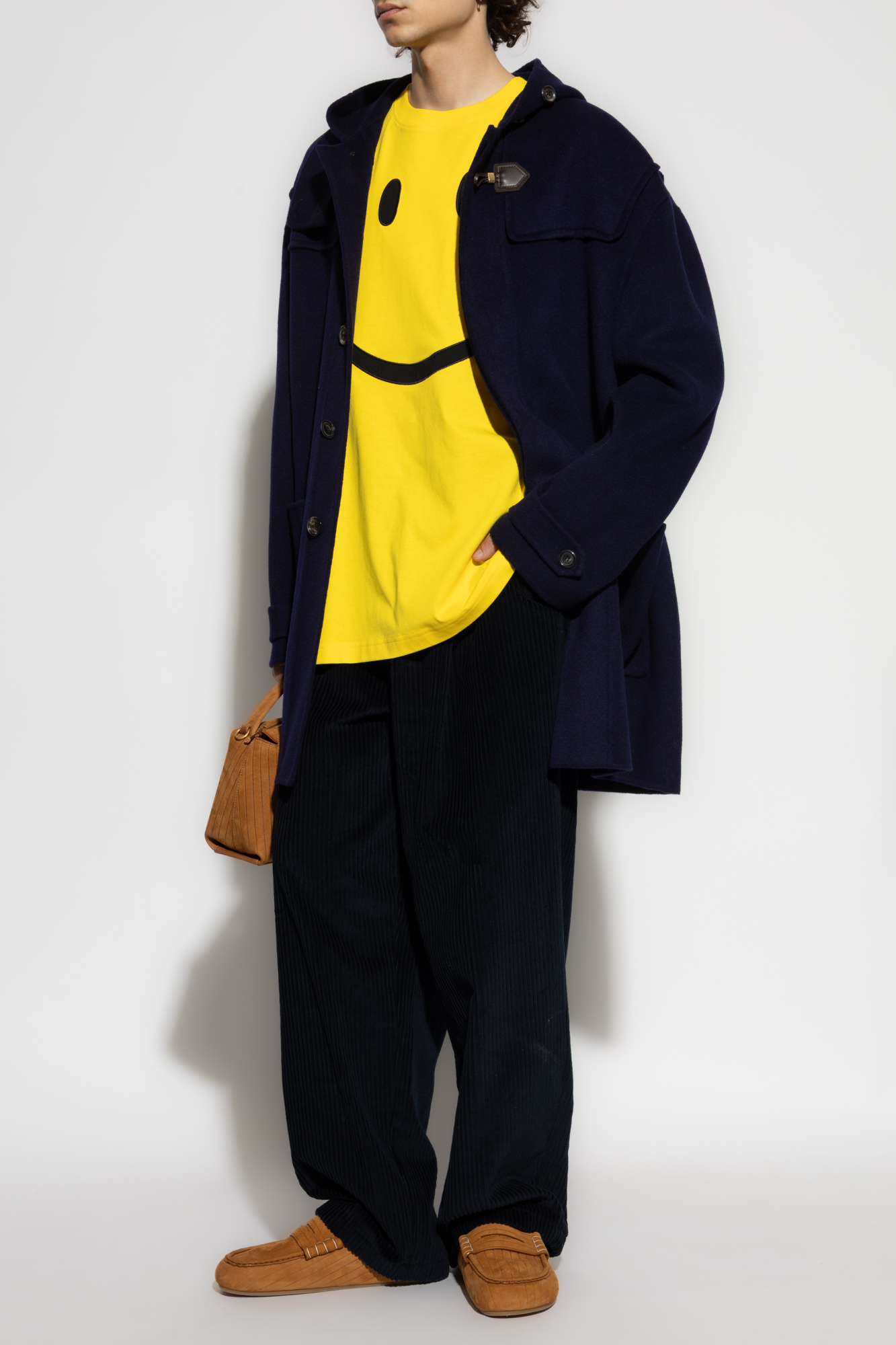 Wool Coat, Men's, Navy Blue