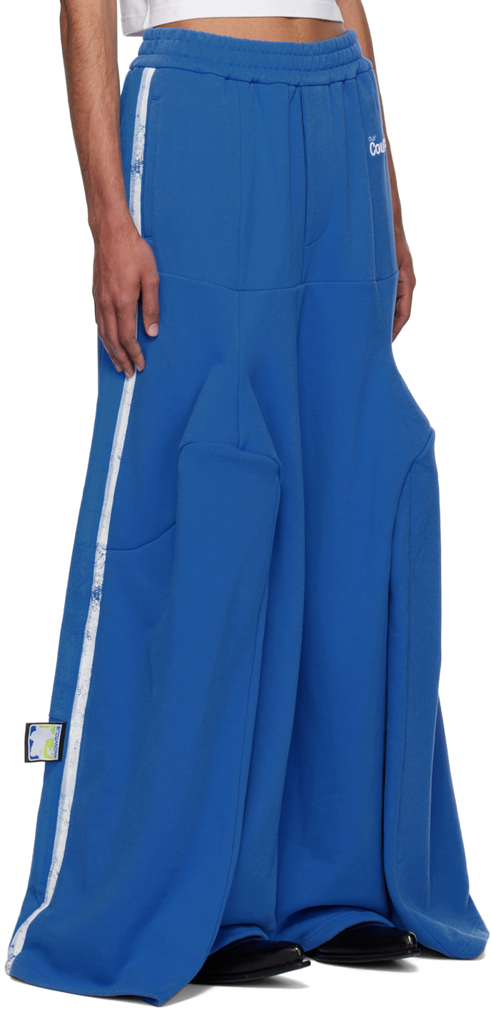 Blue panel sweatpants