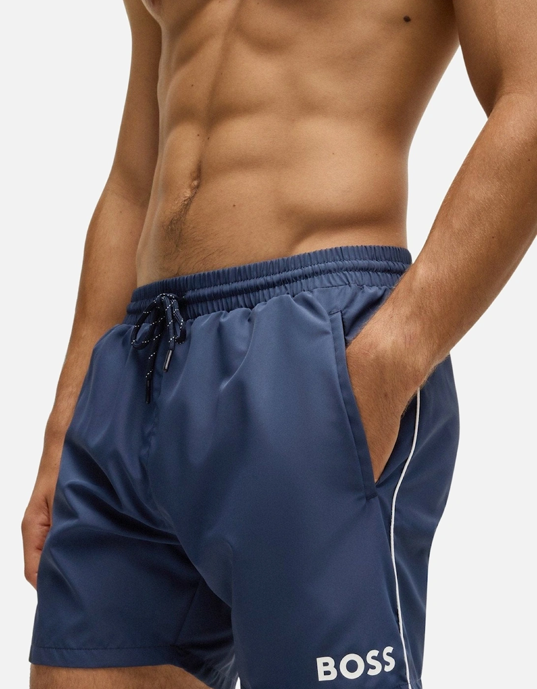 Hugo Boss Men's Starfish Swim Shorts, Navy - Size: 35/34/32