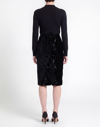 Woman Midi skirt Black Size 6 Silk