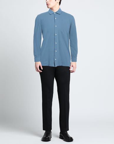 Bl'ker Man Shirt Light blue Size S Cotton