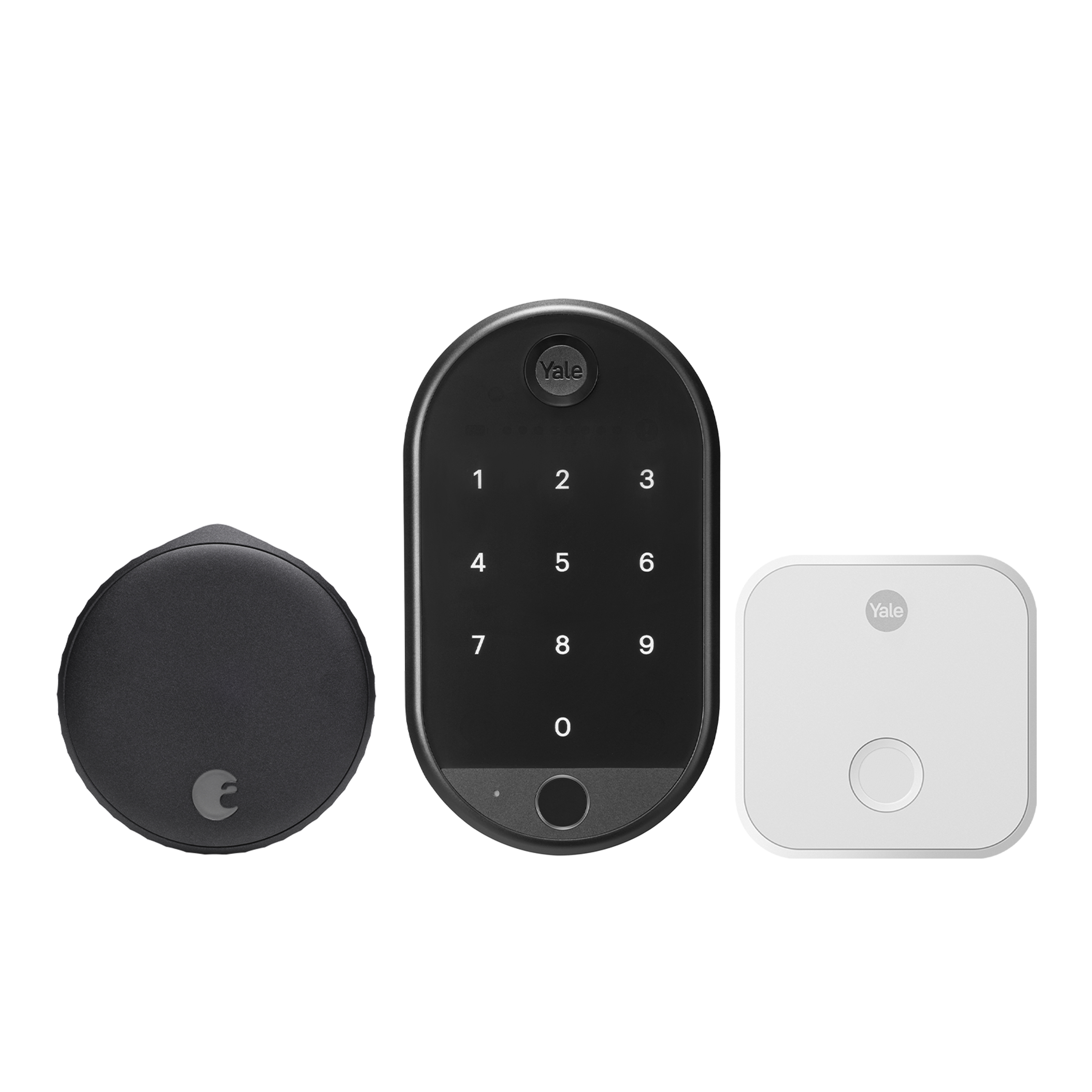 August Wi-Fi Smart Lock + Connect with Keypad Touch - Matte Black