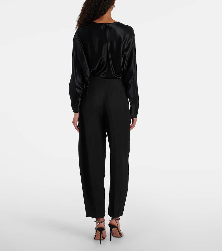 Yvette barrel-leg pants