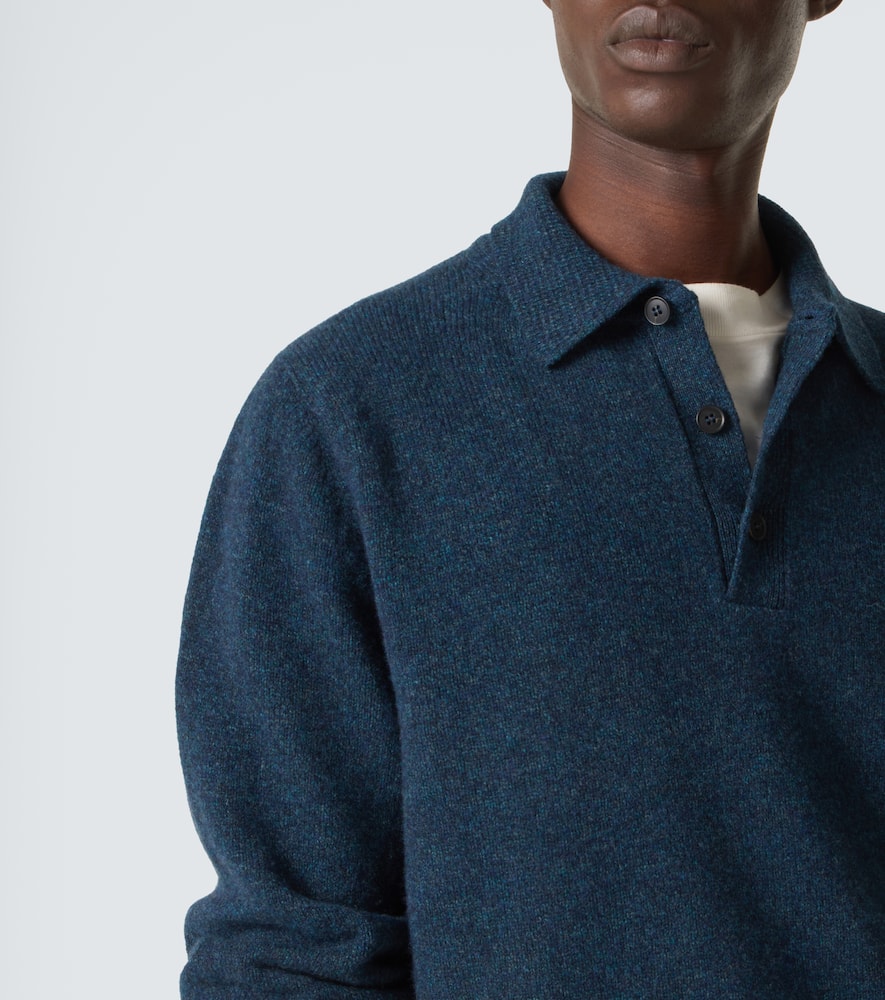 Wool polo shirt