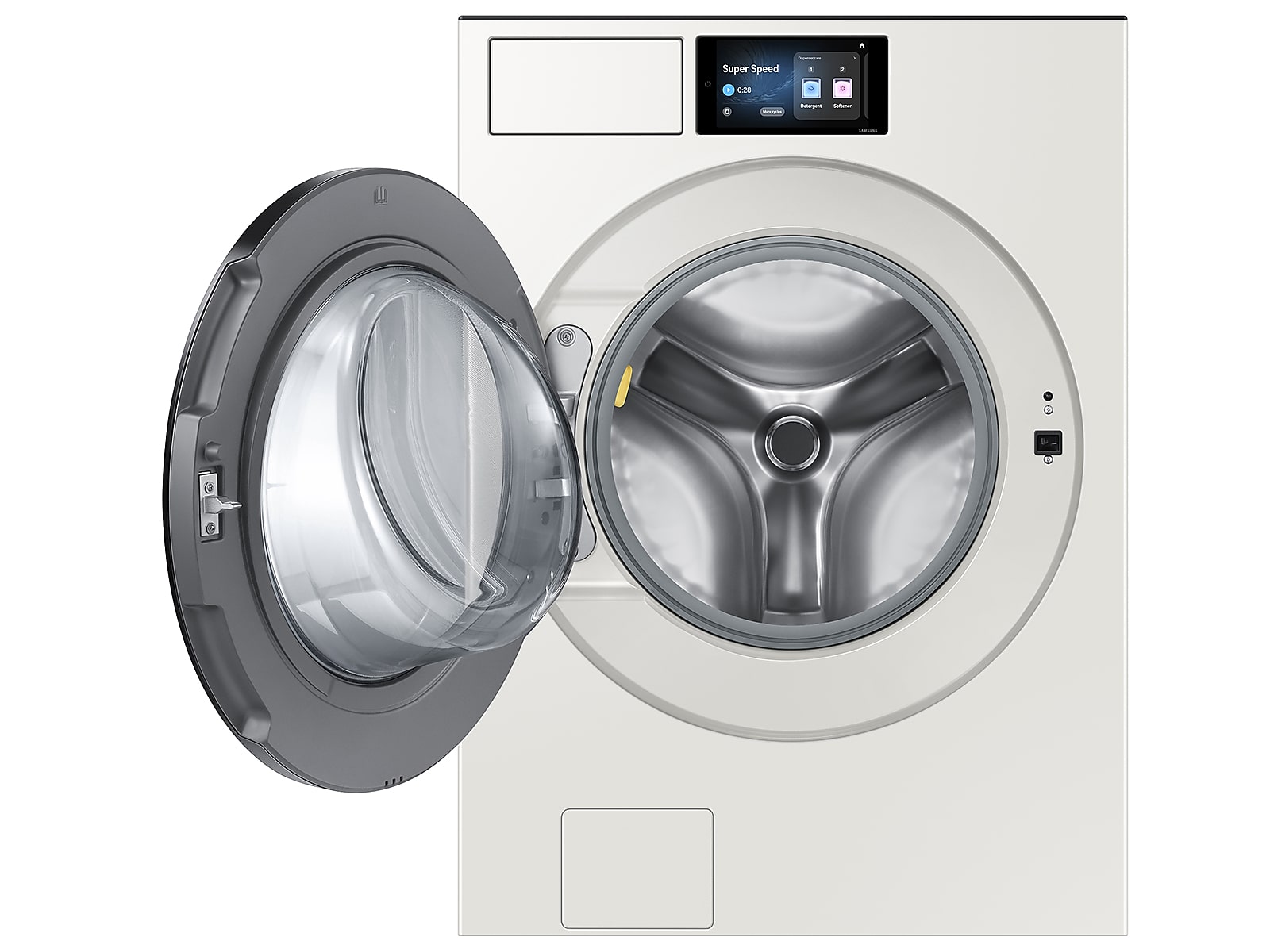 5.3 cu. ft. Bespoke AI Ultra Capacity Front Load Washer with AI Home and AI OptiWash+ in Ivory(WF90F53ADYA5)