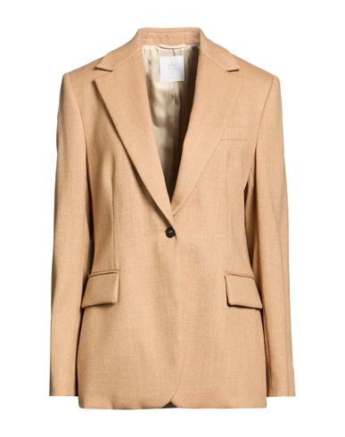 Woman Blazer Camel Size 6 Wool, Metallic fiber, Polyamide