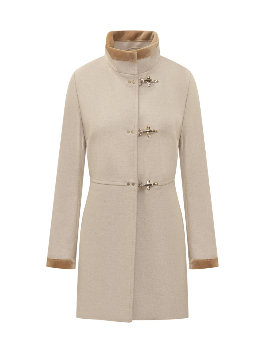 Virginia Coat In Melange Wool Cloth