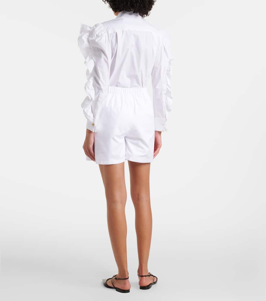 Antiope high-rise cotton shorts
