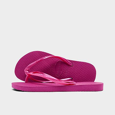 Girls' Little Kids Slim Flip-Flops in Rose Gum