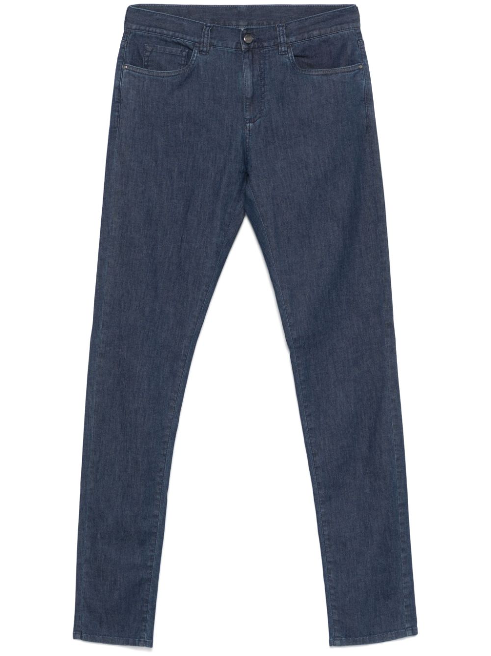 Logo rise skinny jeans - Blue