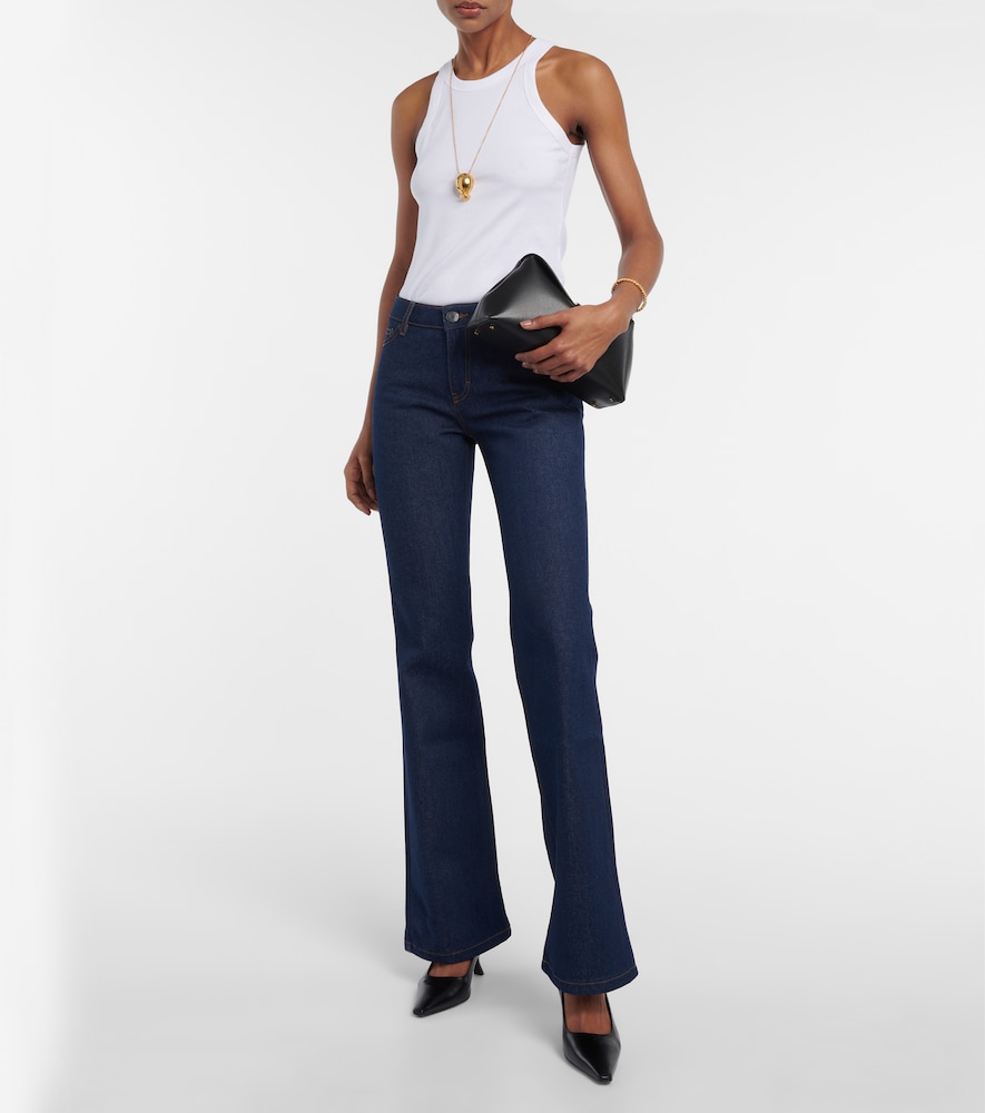 Toteme T-Lock Small leather clutch