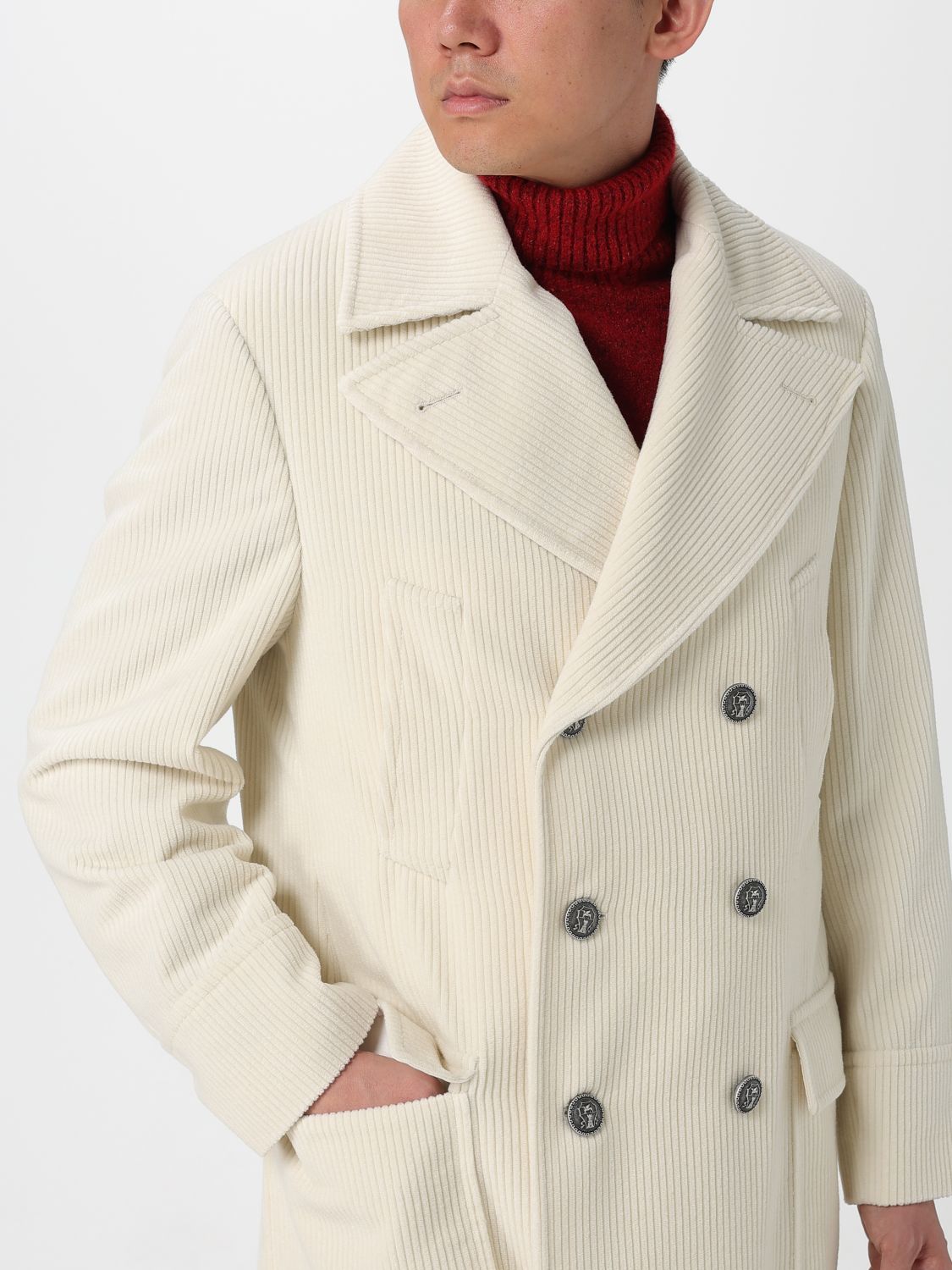 Trench Coat Men color White