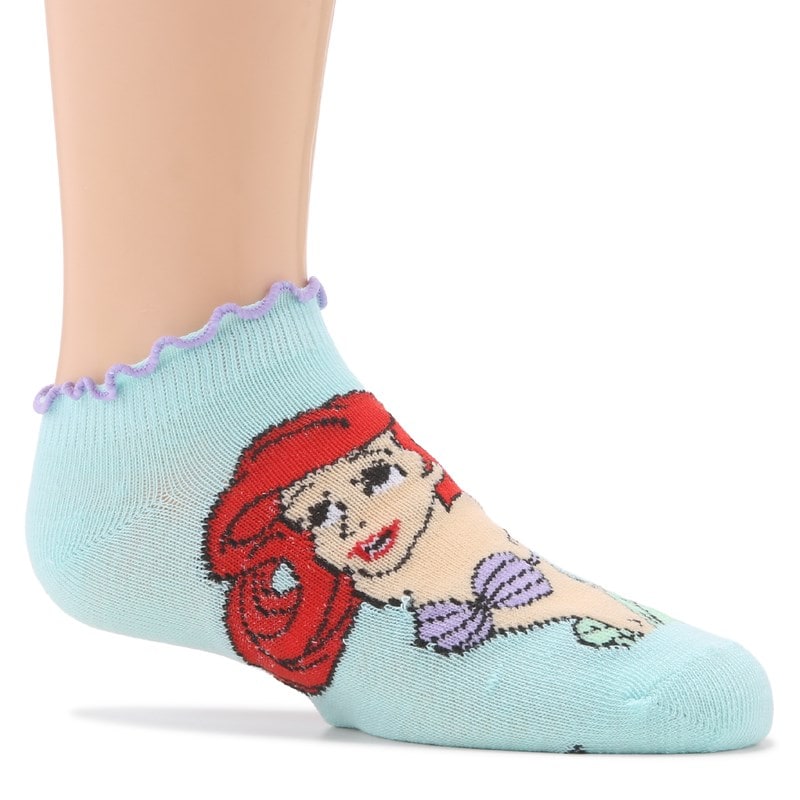 Kids' 6 Pack Lettuce Edge Ankle Socks (Assorted)
