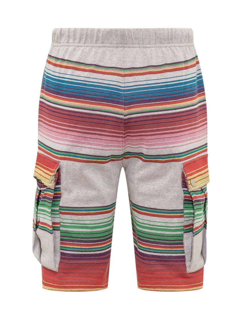 Multicolor Stripes Shorts
